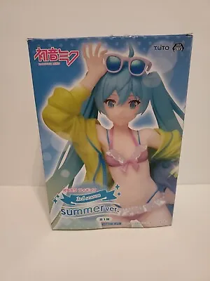 Taito Vocaloid Hatsune Miku 3rd Season Summer Ver. Figure US SELLER AUTHENTIC!!! • $27.99