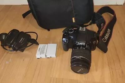 Canon EOS 550D DSLR W Bag 3 Batteries And Charger & Lens • $299