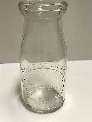 1944 Arthurs Dairy Waynesboro PA 1/2 Pint Milk Bottle • $15