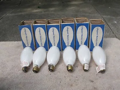 (6) New Phillips Westinghouse H43AY Mercury Vapor 75 Watts Lamp Light Bulb 75W • $40