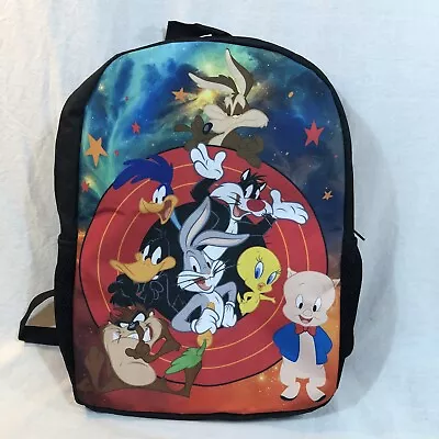 Looney Tunes Space Jam Backpack Book Bag Black With Lunchbox New • $19.77