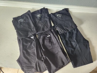 $6.40 • Buy Grey's Anatomy By Barco Small Nurse Scrubs Black Petite Set Of 3