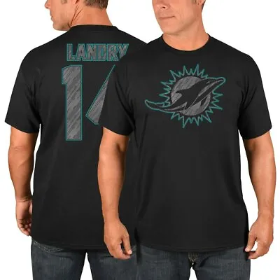 💯% Genuine Jarvis Landry Miami Dolphins Majestic Player T-Shirt S - Black • £14.99