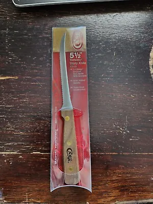 $33 • Buy Case XX Tomato Slicer Kitchen Knife 5.5  Stainless Steel Blade Walnut Handle