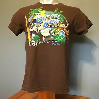 Vintage Disney Mickey Mouse Beach Bum Classic Pro Series T Shirt Size S VGUC USA • $13.99