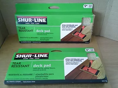 2PK. Shur-Line #3955109 Deck Pad Refill 9  Inch All Paints And Stains. New • £14.47