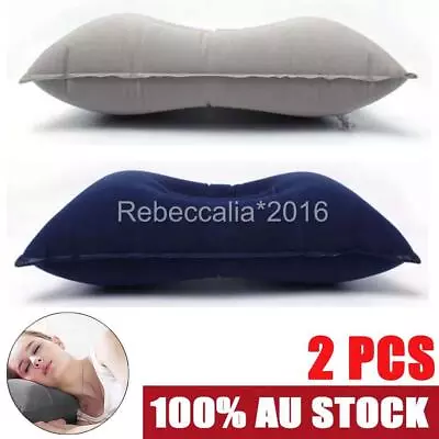 $11.40 • Buy X2 Portable Ultralight Inflatable Air Pillow Cushion Travel Hiking Camping Rest
