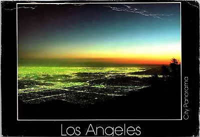 Los Angeles Light View LA Mt Wilson City California CA Chrome Postcard WOB UNP • $3.20