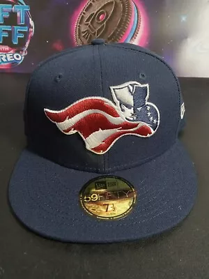 MiLB Somerset Patriots New Era Fitted Cap Navy Blue Size 7 1/2 New W TAGS • $27