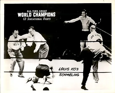 LD328 2nd Gen Photo JOE LOUIS KO'S MAX SCHMELING 1938 YANKEE STADIUM BOXING NY • $20