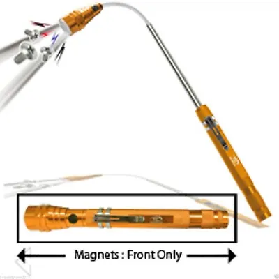 Magnetic Pick Up Tool Flashlight Flex Head Telescopic  • $7.89