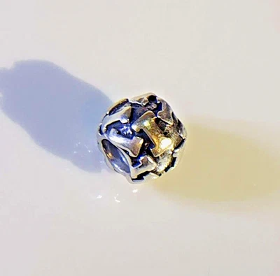 $40 • Buy Authentic Pandora Charm, Letter  I  , 925 Silver & 14ct Gold, Preowned , Retired