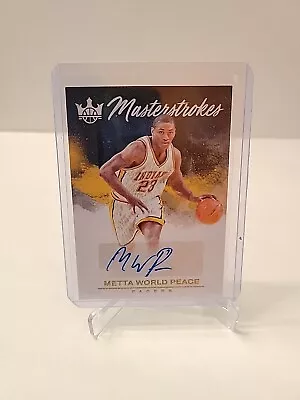 2023-24 Court Kings METTA WORLD PEACE *Masterstrokes* Auto 28/99 ~ PACERS • $18