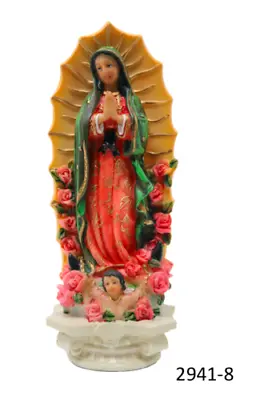 Virgen De Guadalupe 8  Our Lady Of Guadalupe  Resin Statue  New • $24.99