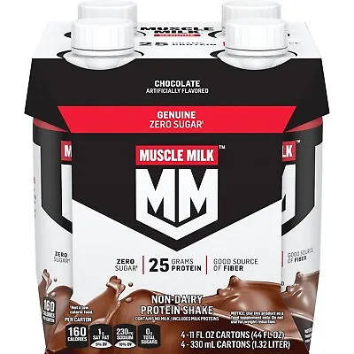 Muscle Milk Genuine Protein Shake Chocolate 11 Fl Oz Carton 4 CT • $8.99