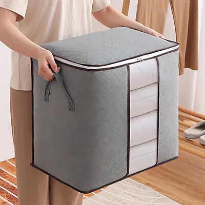 Anti Dust Clothes Storage Bag Quilt Blanket Storage Home Organizer Zipper Bags • $12.54