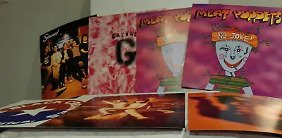 Record Poster 1990s Van Halen Meat Puppets REM Black Crowes Seaweed Garbage Lot  • $22