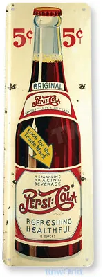 TIN SIGN Pepsi Cola Retro Bottle Sign Kitchen Cottage Farm A140 • $8.45