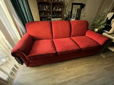 Red La-Z-Boy Sofa • $500