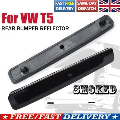 For VW Transporter T5 03-11 Multivan Black Smoked Rear Bumper Reflector Light • $12.44