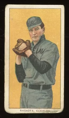 1909-11 T206 Tobacco Baseball Bob Rhoades Tolstoi GD • $185