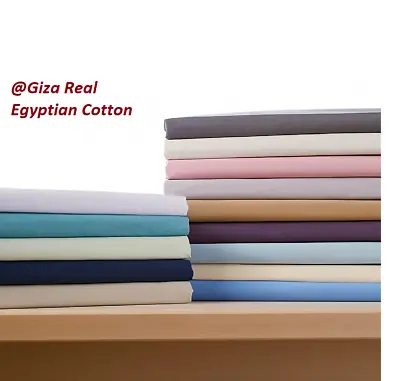 600 TC Bed Sheets 15  Deep Solid Egyptian Cotton Super Soft Quality Comfortable • £47.83