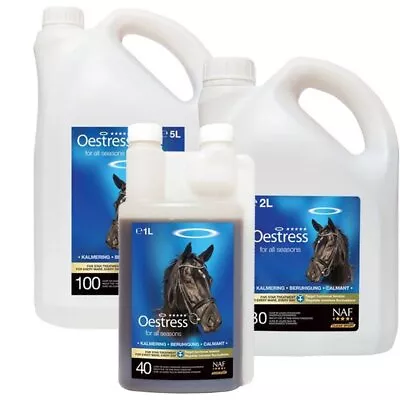 NAF Five Star Oestress Calming Liquid Supplement For Horses Equestrian All Sizes • £48.09