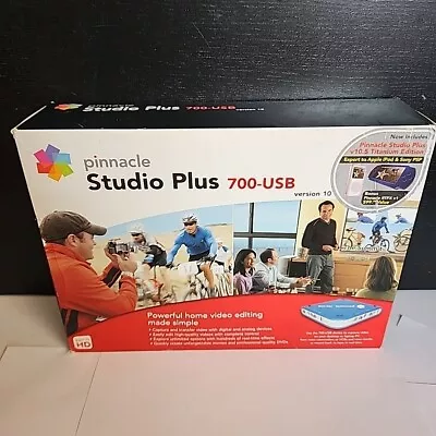 Pinnacle Studio Plus 700-USB Version 10 Video Editor Brand New Sealed Free Ship • $89.99
