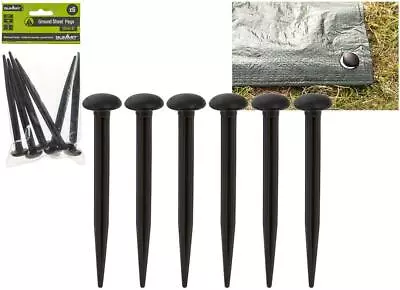 £4.35 • Buy Summit 5  Groundsheet Mushroom Tent Pegs Camping Awning Guy Rope Pack Of 6