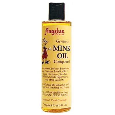 91AS 8 Oz Angelus Genuine Leather Mink Oil Liquid Compound • $22.95