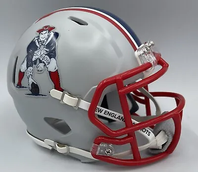 $65 • Buy Custom Riddell Speed Mini Football Helmet - New England Patriots