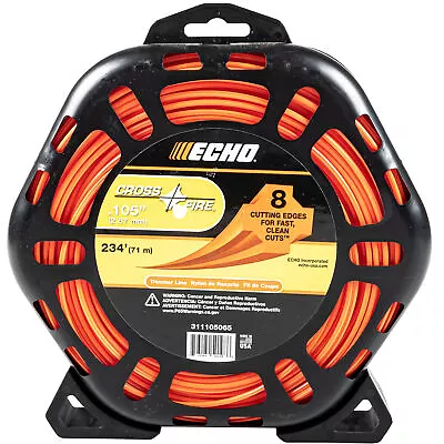 Echo 311105065 Cross Fire 1 Lb 234' Donut .105  Gauge Multi-Sided Trimmer Line • $20.95