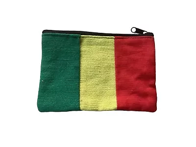 Unisex Rasta Hemp Coin  Purse Size: 15cm Wide & 10.5cm High • $7.50