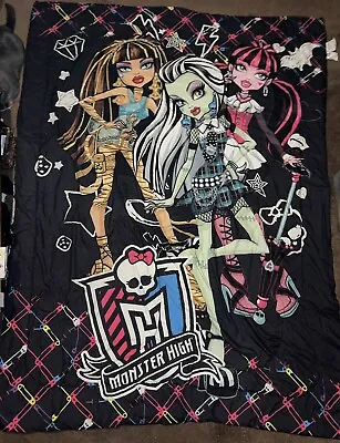 Monsters High Dolls Reversible Twin Comforter 2013 Emo Pinup Rare Girl Gift Goth • $50