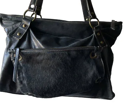 Marco Buggiani Made In Italy Leather + Hair On Handbag • $78