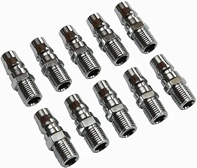 10 X Air Hose Fittings Nitto Type Male Coupler Compressor Couplings Air Tools • $16.99