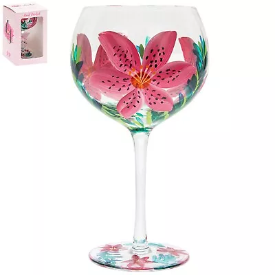 Lynsey Johnstone Hand Painted Copa Gin & Tonic Glasses Cocktail Balloon Glass • £13.25