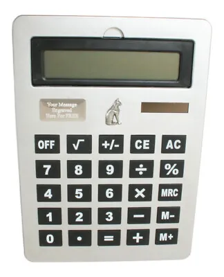 £19.99 • Buy Egyptian Cat GIANT Desk Calculator Battery & Solar Personalised  738