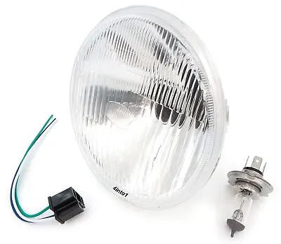 7  H4 Halogen Universal Motorcycle Headlight Honda Suzuki Yamaha Kawasaki Harley • $35.95