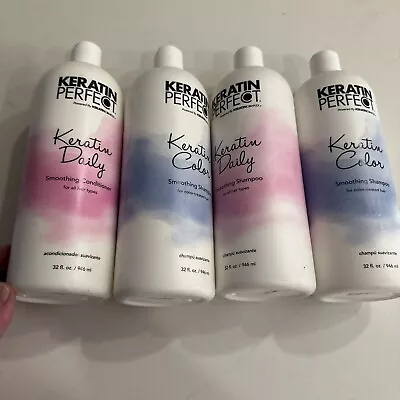 (4) - Keratin Complex Color Smoothing Daily Treatment Shampoo & Conditioner $150 • $54.77