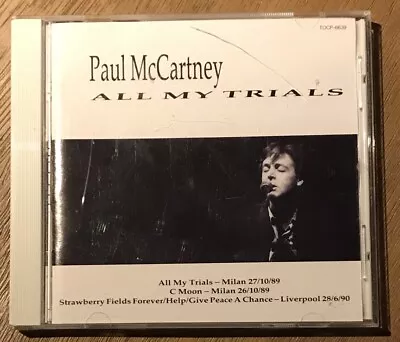 Paul McCartney Japan CD Single All My Trials EMI Odeon Beatles Lennon Rare • $16.99