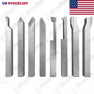 1/4  HSS Lathe Form Tools Set Of 8 Pieces Square Shank Lathe Pre Formed Tools • $44.99