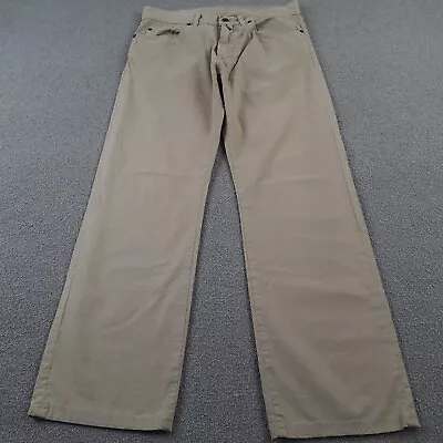 Gant Chinos Mens W32 L34 Beige Chino Trousers Jason Regular Fit Altered Legs • £19.95