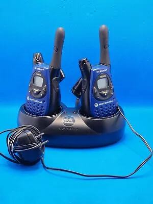 Motorola Talkabout T5500 Blue & Black 22 Channels Two Way Radio Walkie Talkies • $34.99