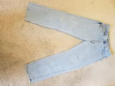 Vintage Levi’s 501 Button Fly Straight Leg Denim Jeans Made In USA 34 X 30 • $44.95