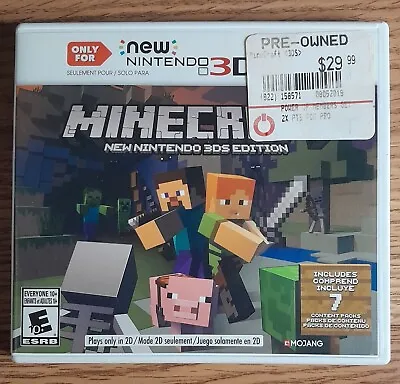 Minecraft For New Nintendo 3DS - Nintendo 3DS • $20