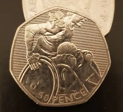2011 OLYMPIC WHEELCHAIR RUGBY 50p COIN Circulated  • £2