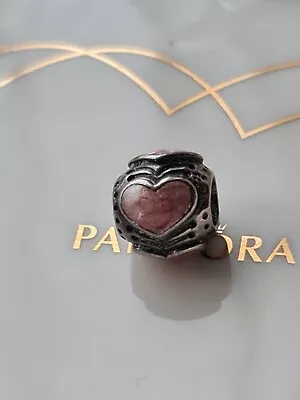 Pandora Pink Enamel Hearts Charm #790591EN28 • £8