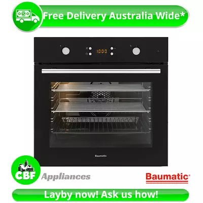 Baumatic BO7C 60cm 600mm Electric Oven Built In Convection 81 Litre 7 Func Euro • $1069