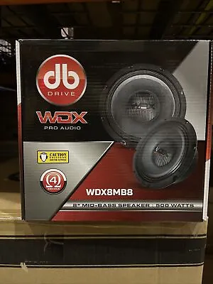 Db Drive WDX8MB8 8in Mid-Bass Loud Speaker (500Watts) 4 Ohm Voice Coil Pro Audio • $129.99